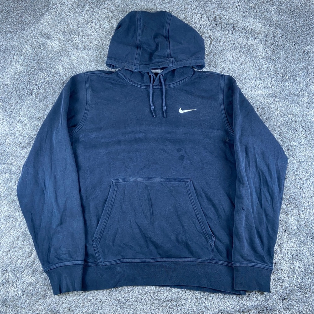 Nike Sportswear‎ Club Fleece Pullover Hoodie Mens M Blue Sweatshirt 826433-475